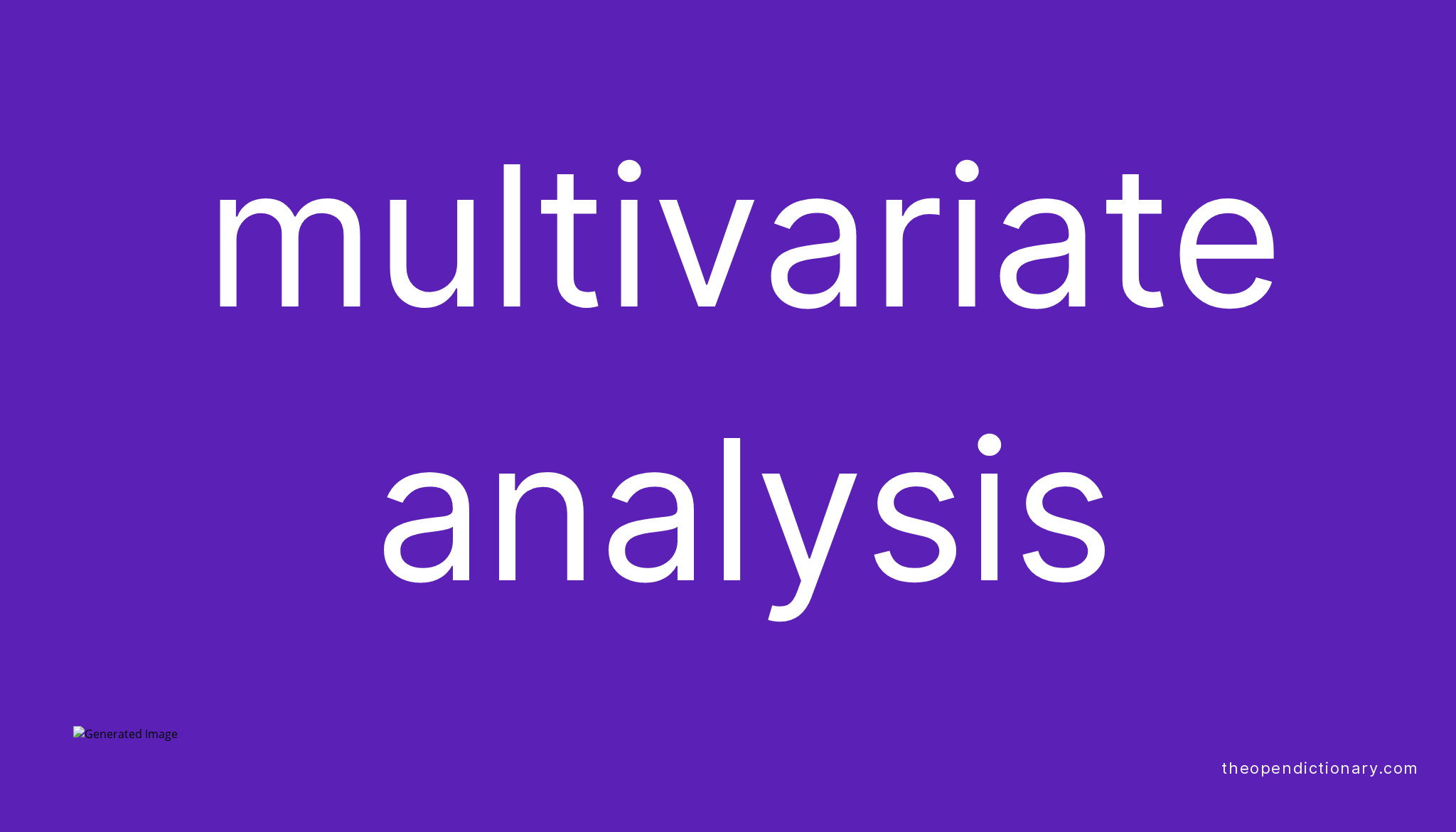 meaning of multivariate data in research